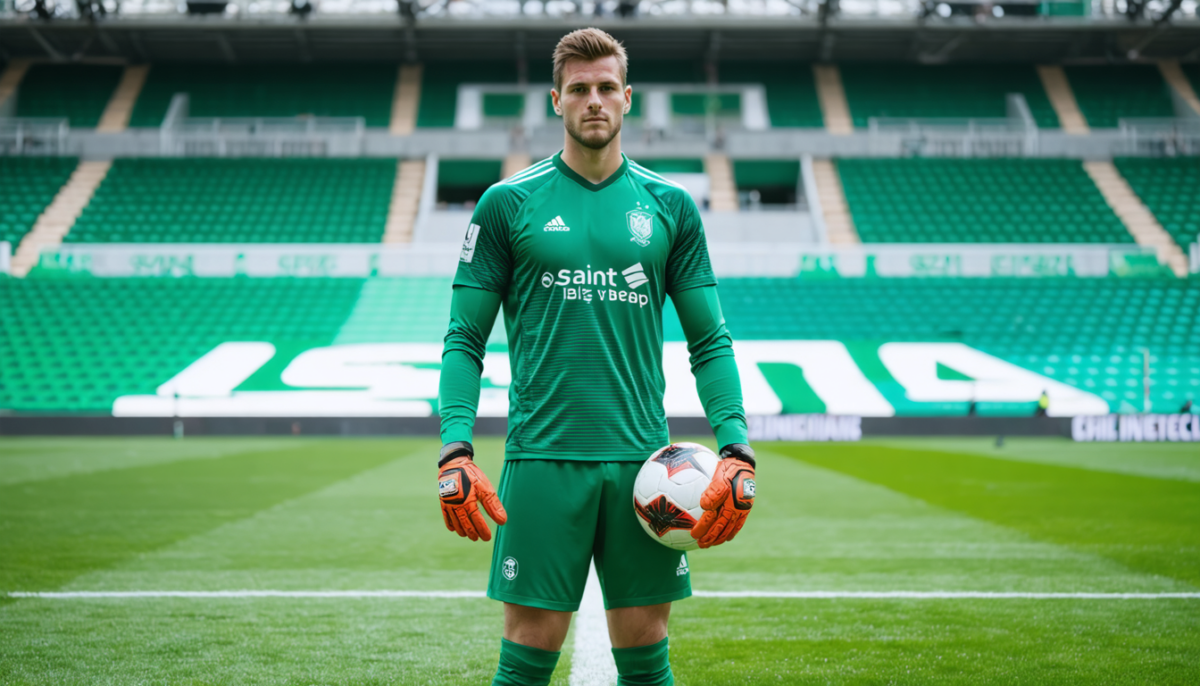 découvrez le nouveau gardien de but présenté par l'as saint-étienne pour renforcer son équipe lors du mercato avant la saison prochaine.